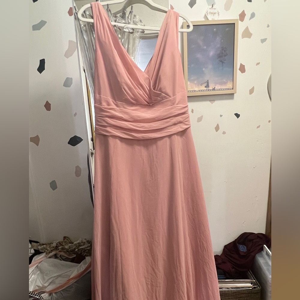 Blush Pink David’s Bridal Bridesmaid dress